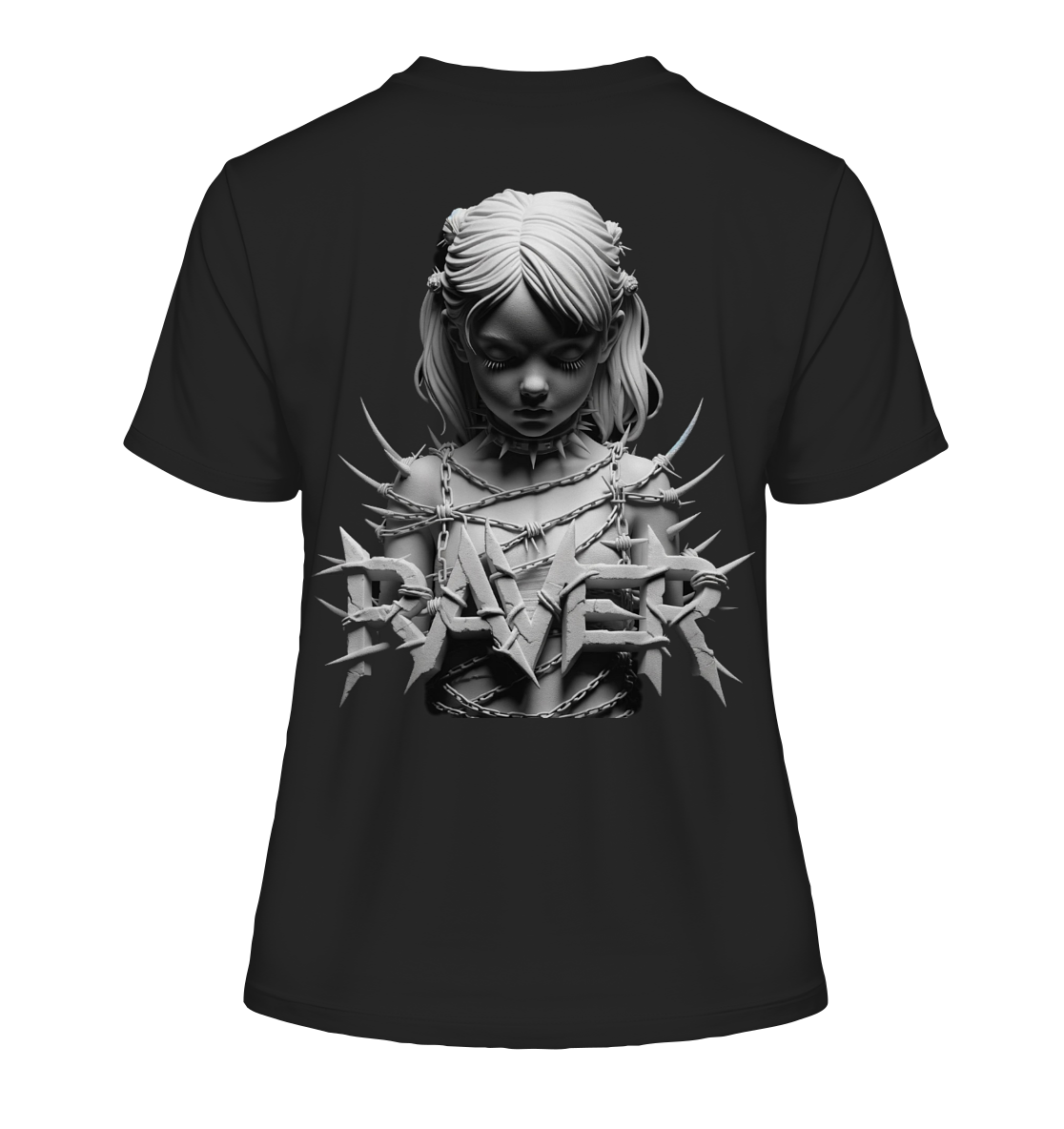 Liberated Resonance (Backprint) - Getailleerd biologisch damesshirt