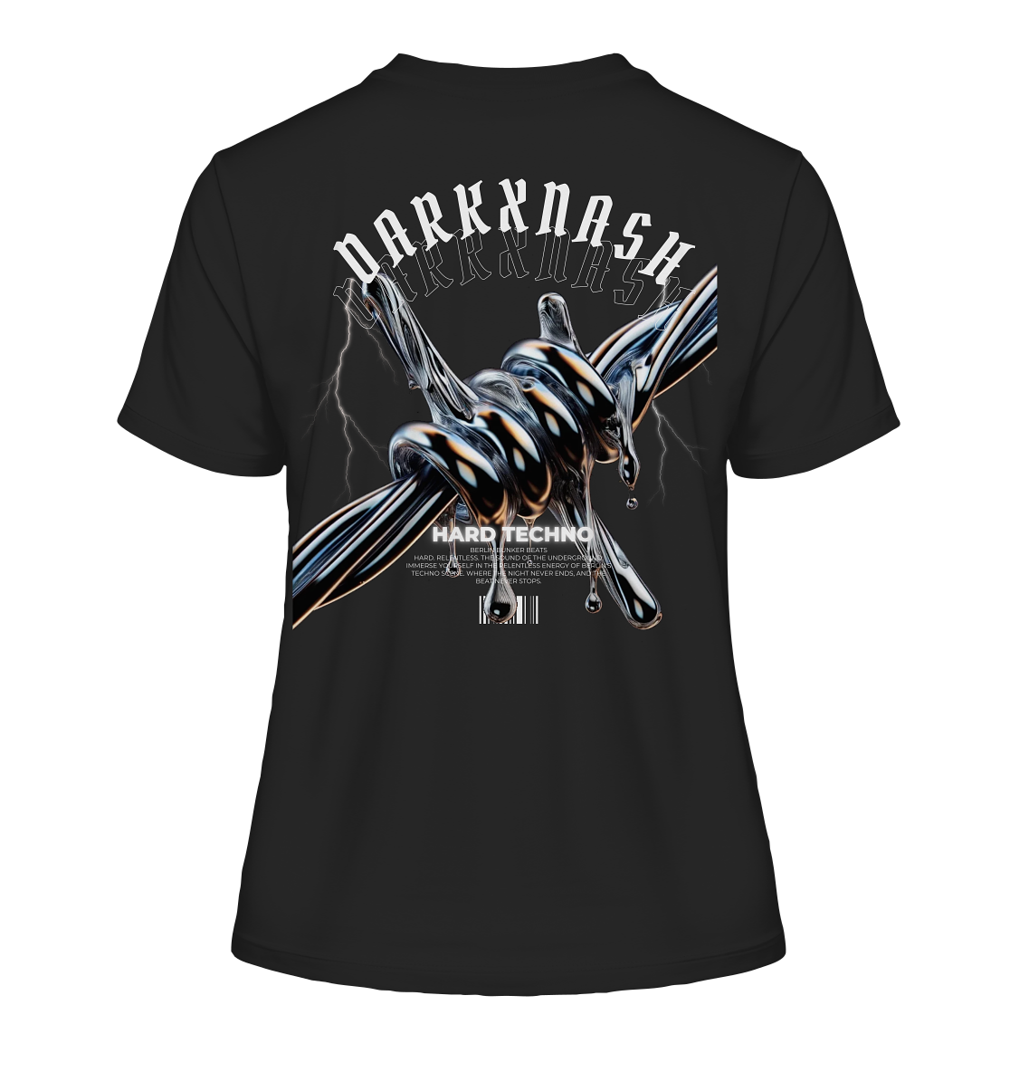 Dark Nexus (Backprint) - Fitted Ladies Organic Shirt