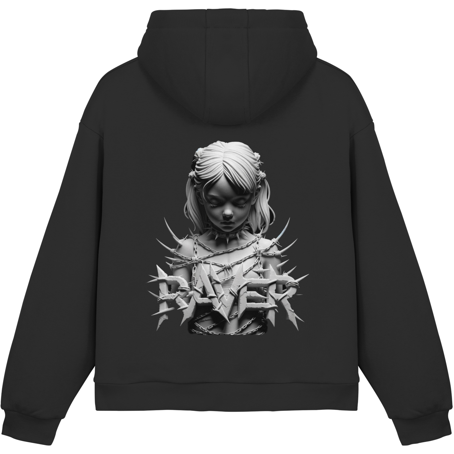 Befreite Resonanz (Backprint) - Fluffy Boxcut Hoodie