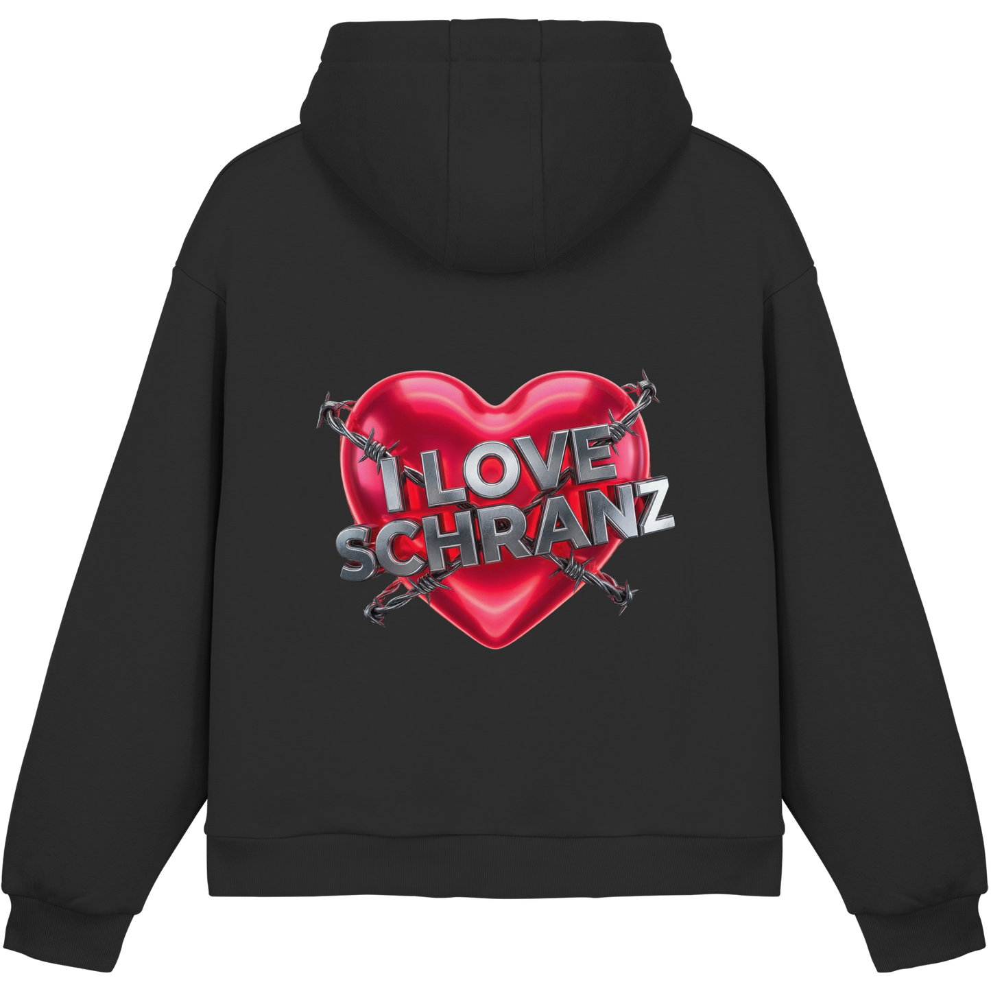 I Love Schranz - Fluffy Boxcut Hoodie