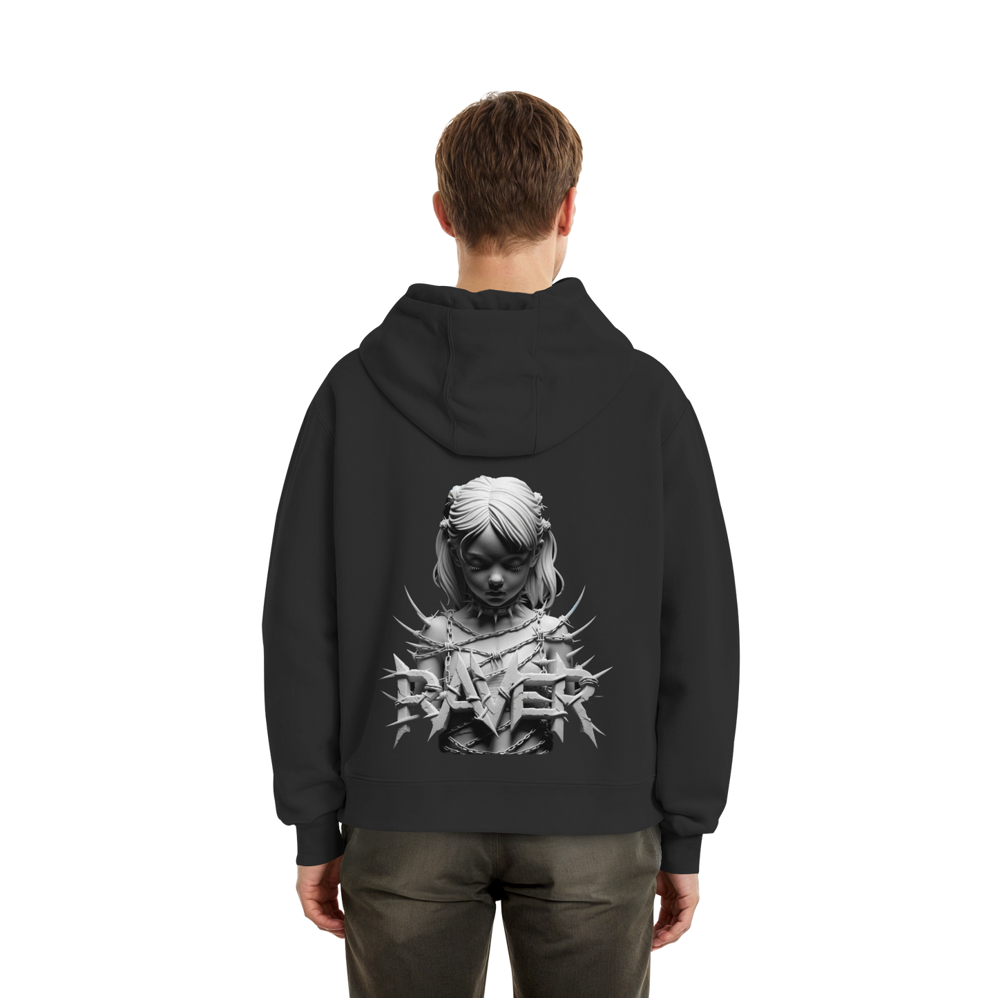 Befreite Resonanz (Backprint) - Fluffy Boxcut Hoodie