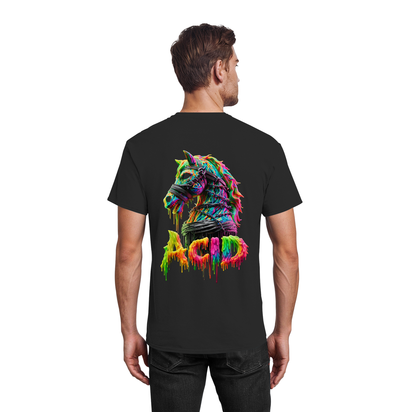 ACID HORSE - Zwaar Katoenen T-shirt