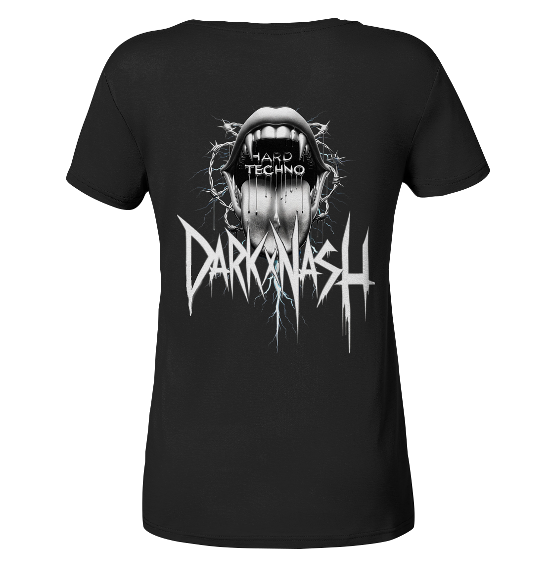 DARKXNASH Hard Techno (Backprint) - Ladies Organic Shirt