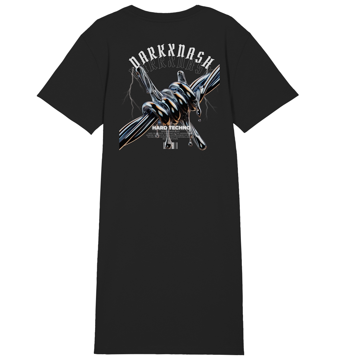 Dark Nexus (Backprint) - Ladies Organic Shirt Dress