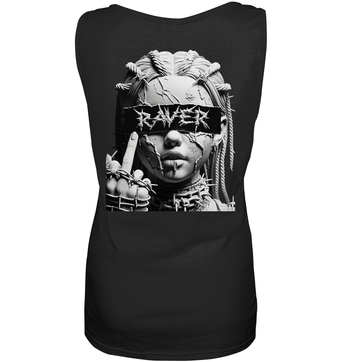 Rebel ShirtFrequency - Biologisch Oversize - Dames Tanktop