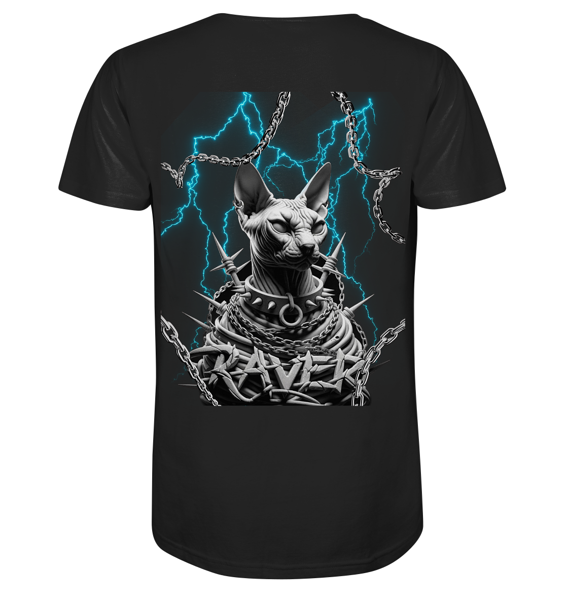Ravecat (Backprint) - Biologisch Basic Shirt