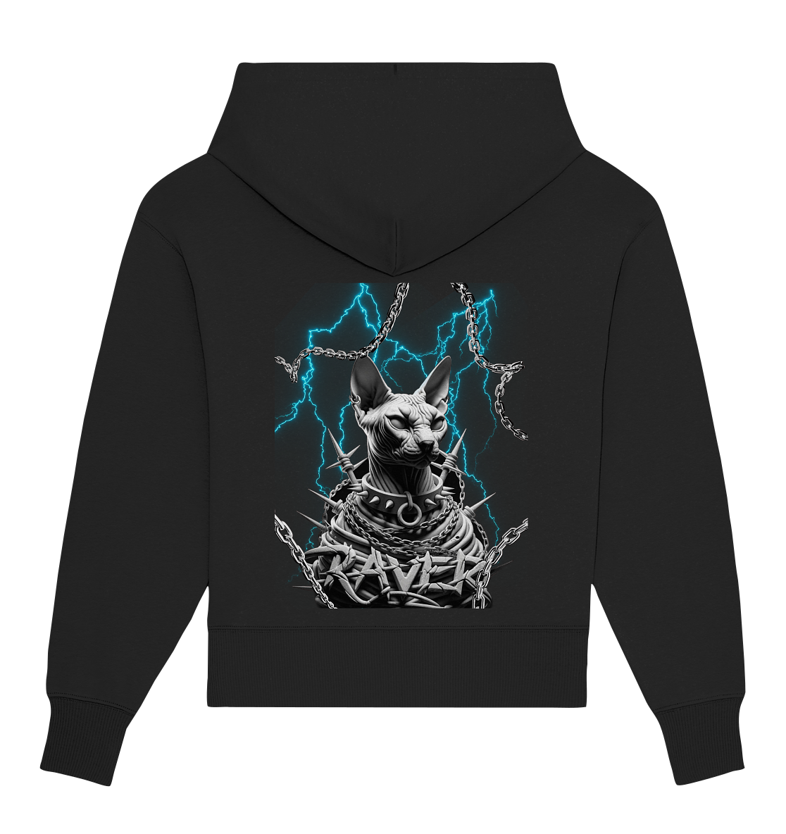 Ravecat (Backprint) - Biologische oversized hoodie