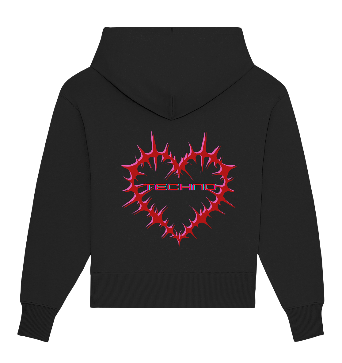 Heartcore Rave - Biologische oversized hoodie