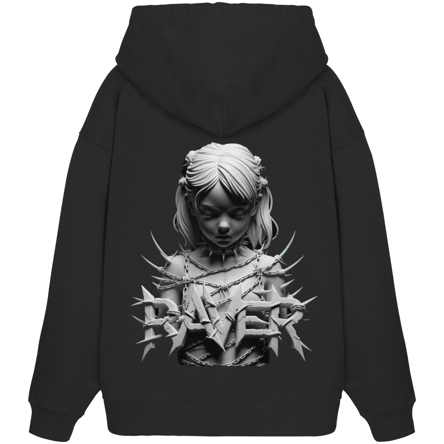 Befreite Resonanz (Backprint) - Organic Oversize Hoodie