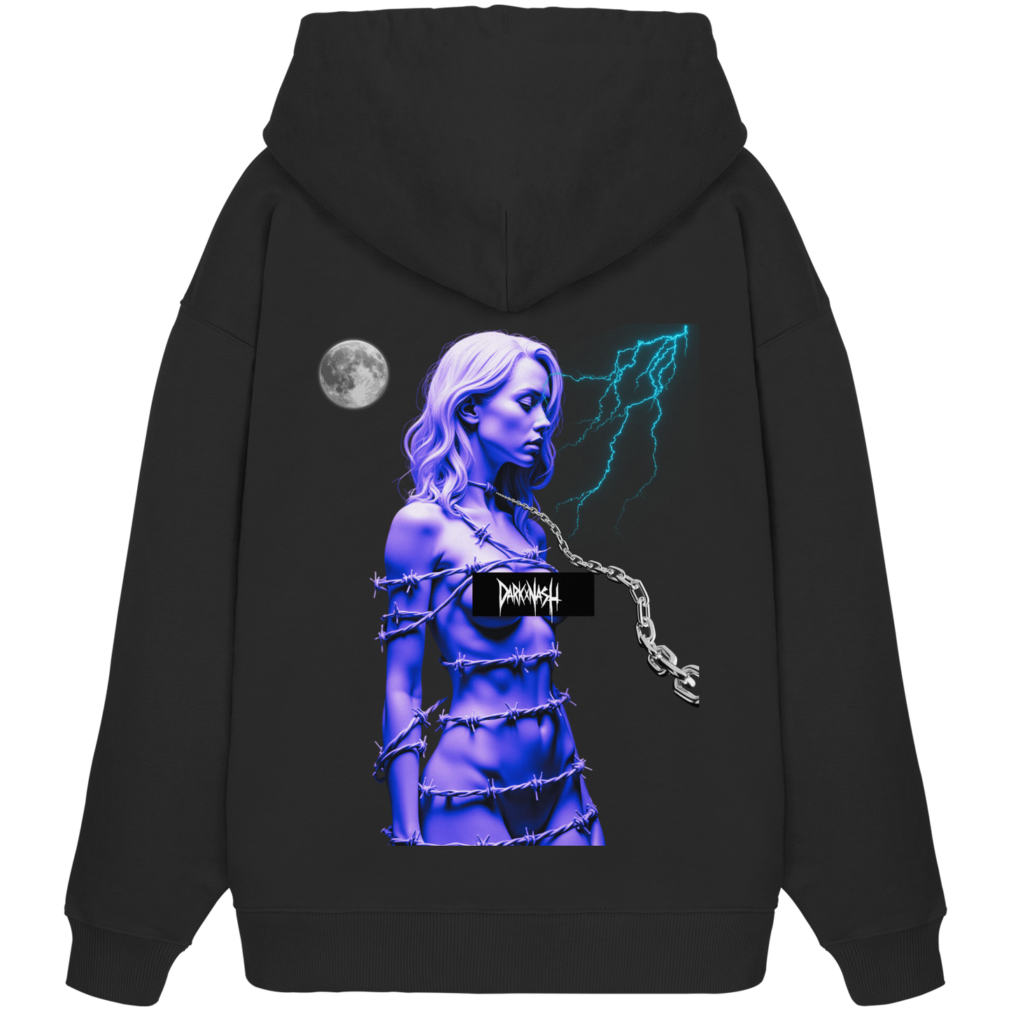 Neon Submission – Duistere verleiding tussen beats en banden - Organische oversized hoodie