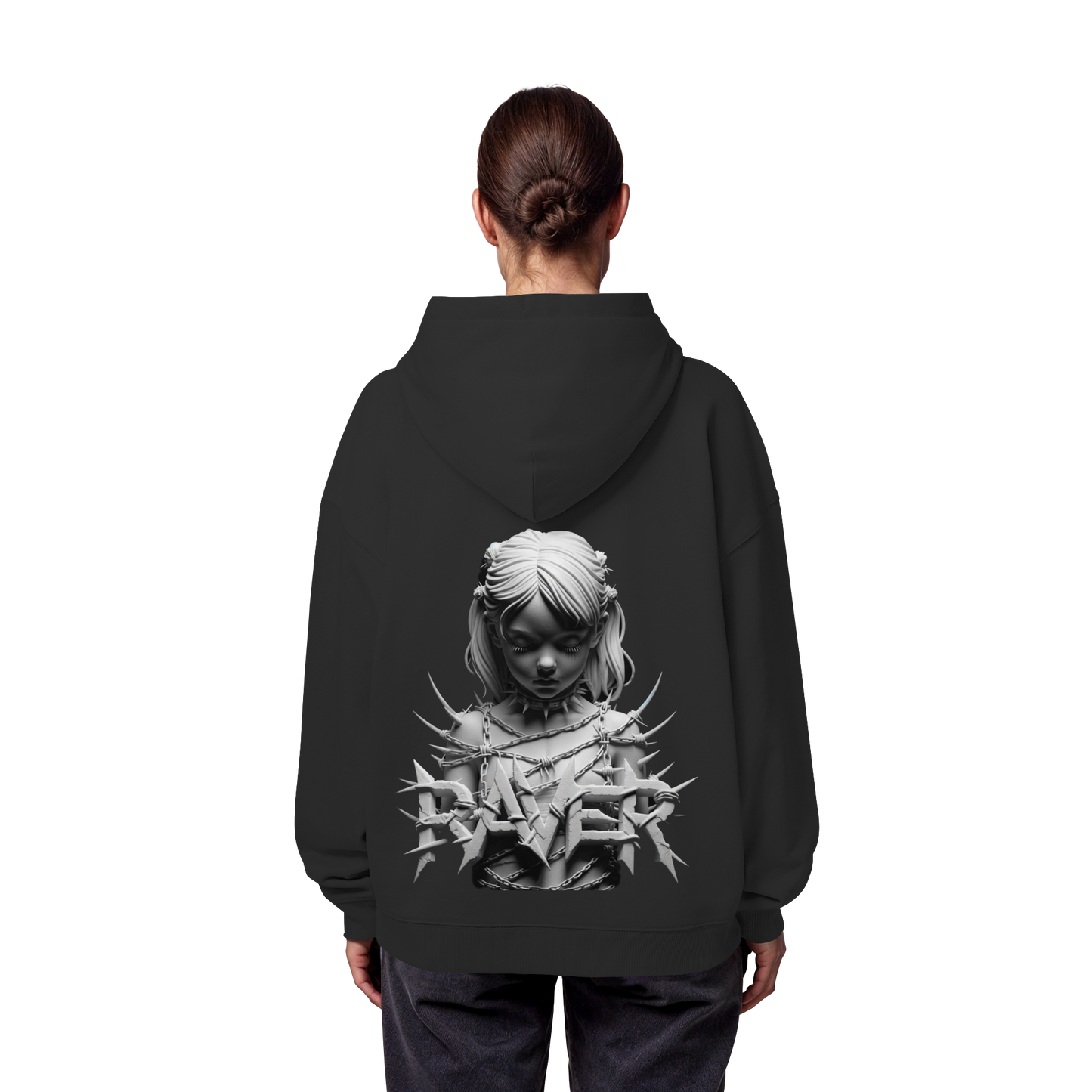 Befreite Resonanz (Backprint) - Organic Oversize Hoodie