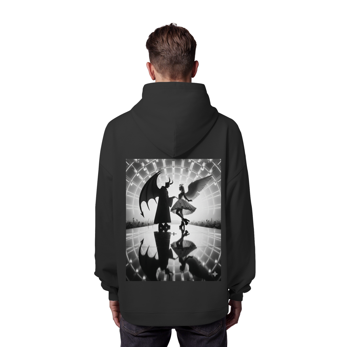 Shadowplay Rave: Entre el cielo y el abismo - Sudadera orgánica de gran tamaño