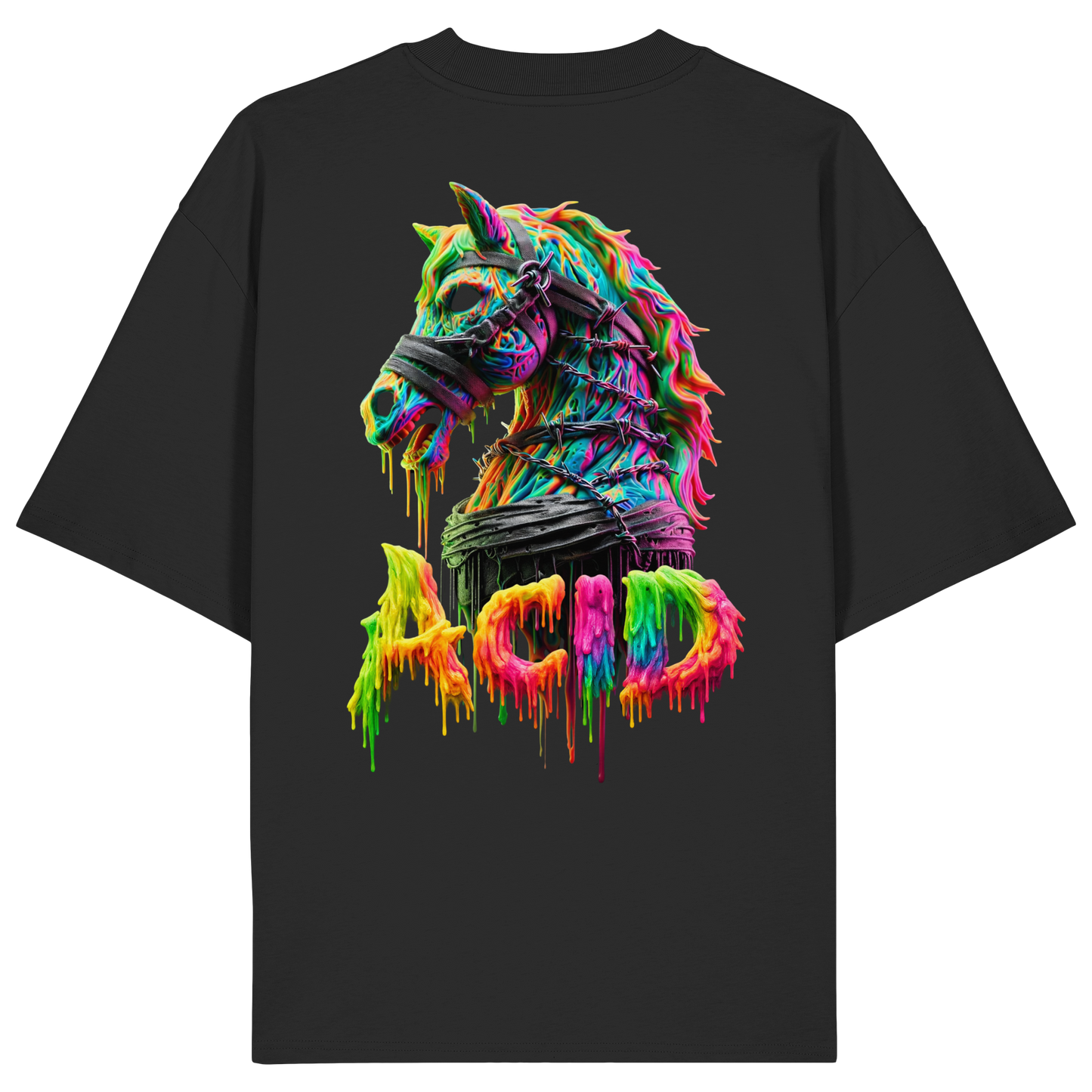 ACID HORSE - Chemise bio surdimensionnée