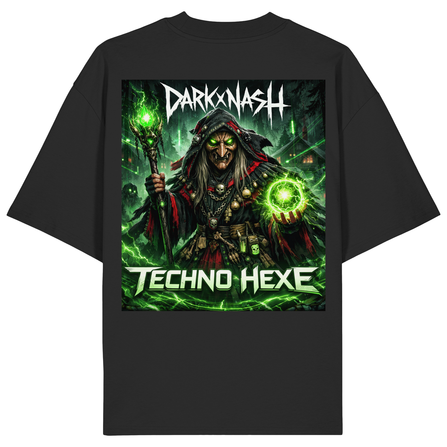 Sorcière Techno - Chemise bio surdimensionnée