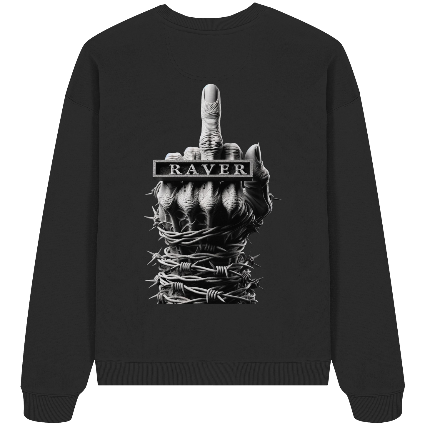 Raver Backprint - Organic Oversize Sweatshirt