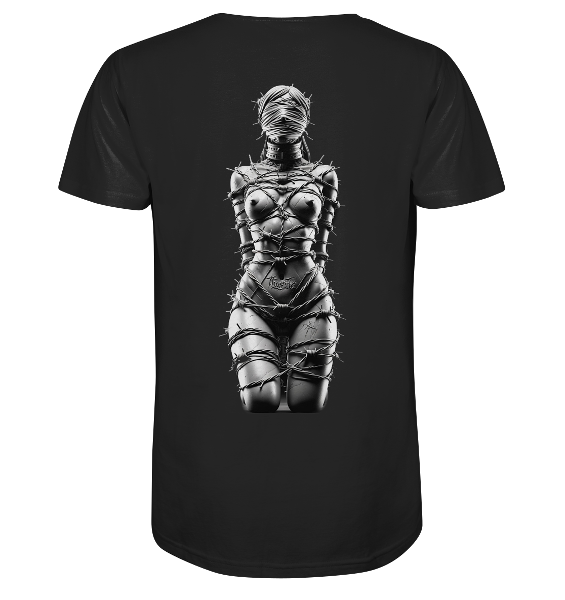 BDSM Techno Fusion – Prikkeldraad Omhelzing - Biologisch Shirt