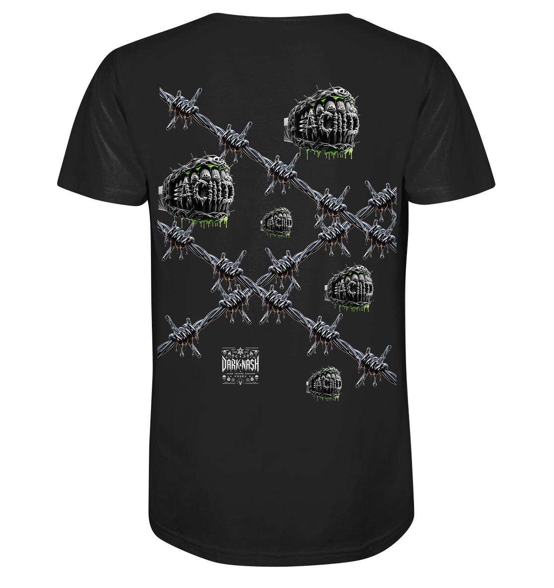 Stacheldraht Biss (Backprint) - Organic Shirt