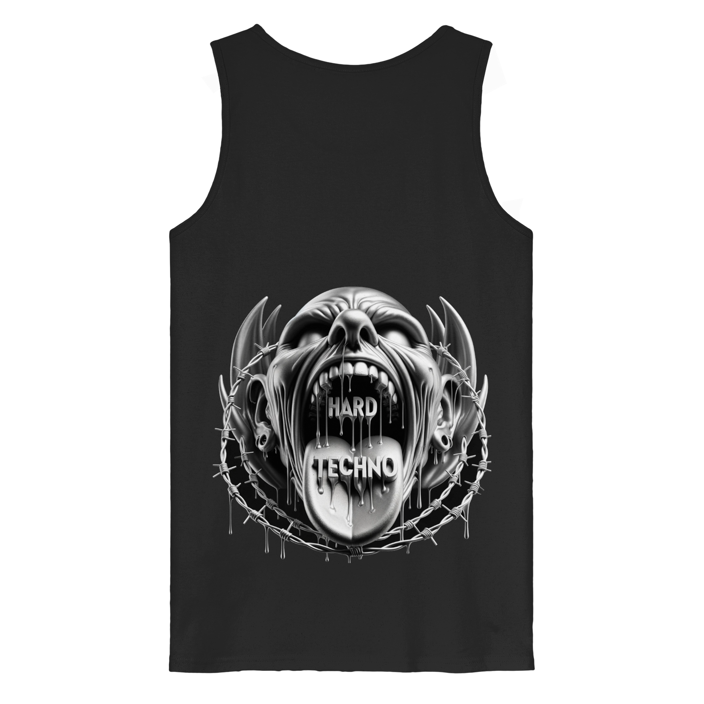 Hard Techno Shout - Organic Sleeveless Shirt