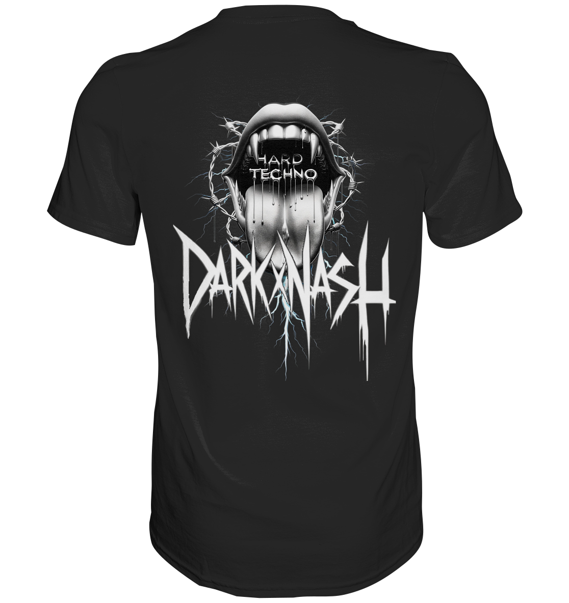 DARKXNASH Hard Techno (Achterkant) - Premium Shirt