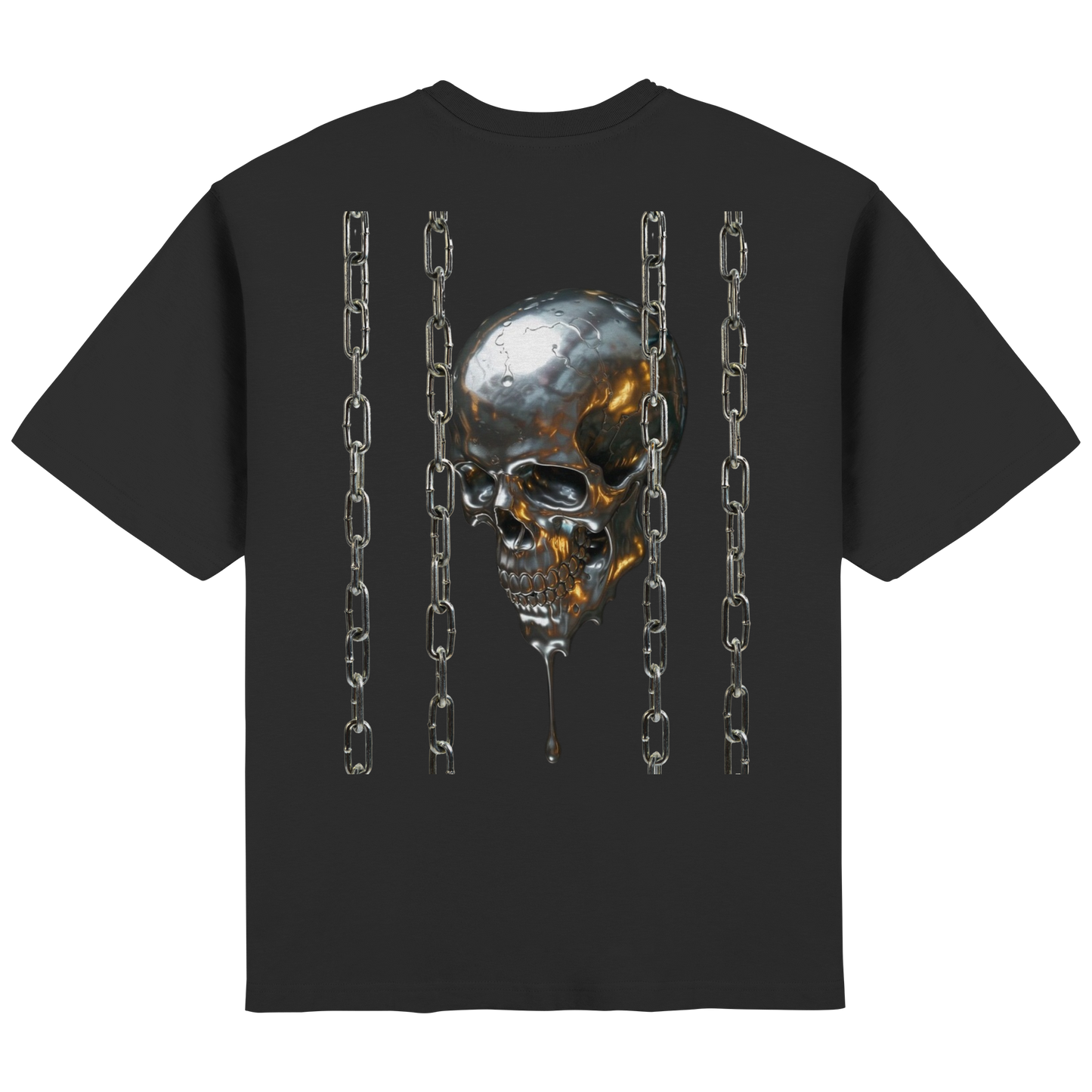 Melting Skull - Streetwear Oversized T-Shirt