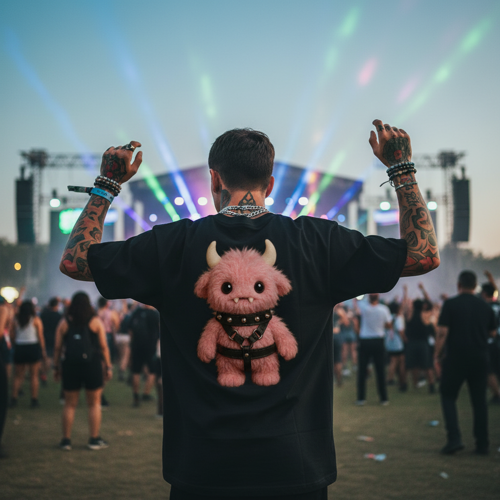 Cute Beast Mode - Streetwear Oversized T-Shirt