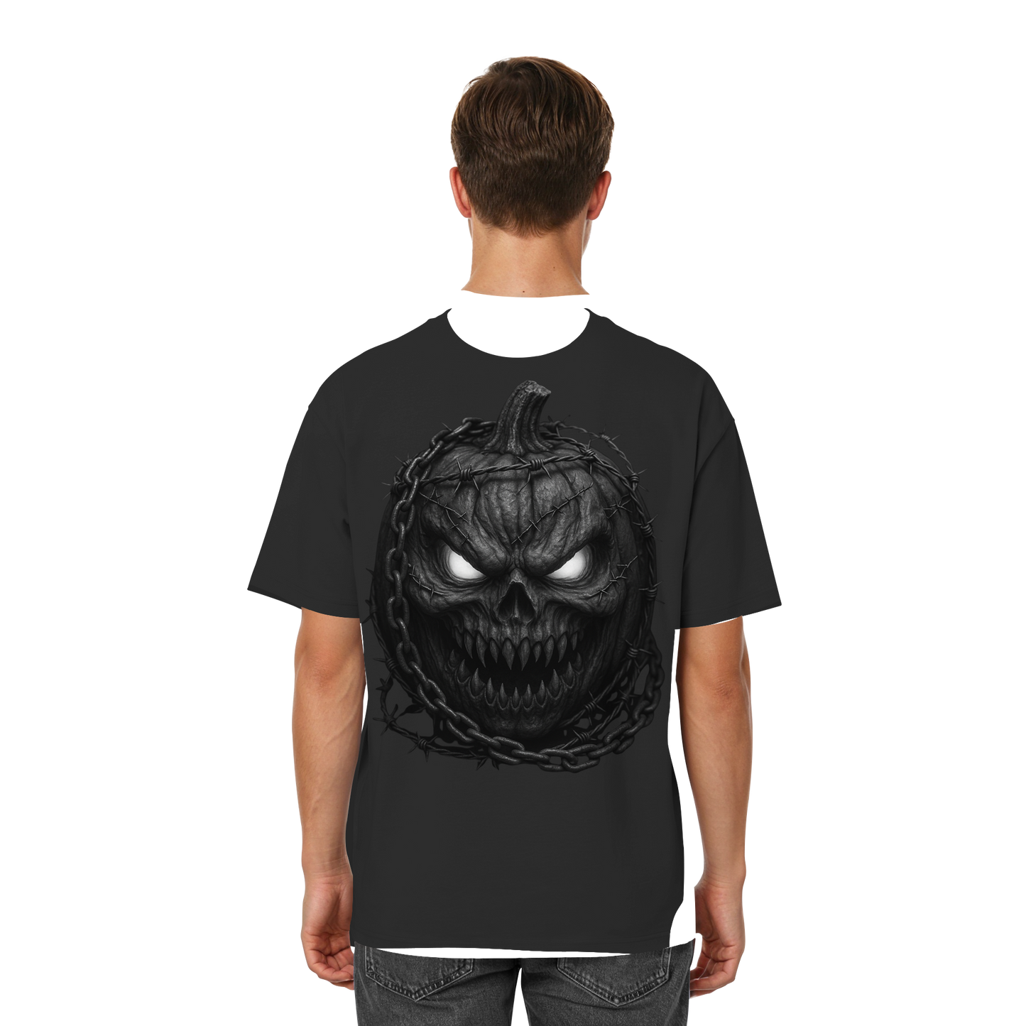 Horror Pumpkin - Streetwear Oversized T-Shirt
