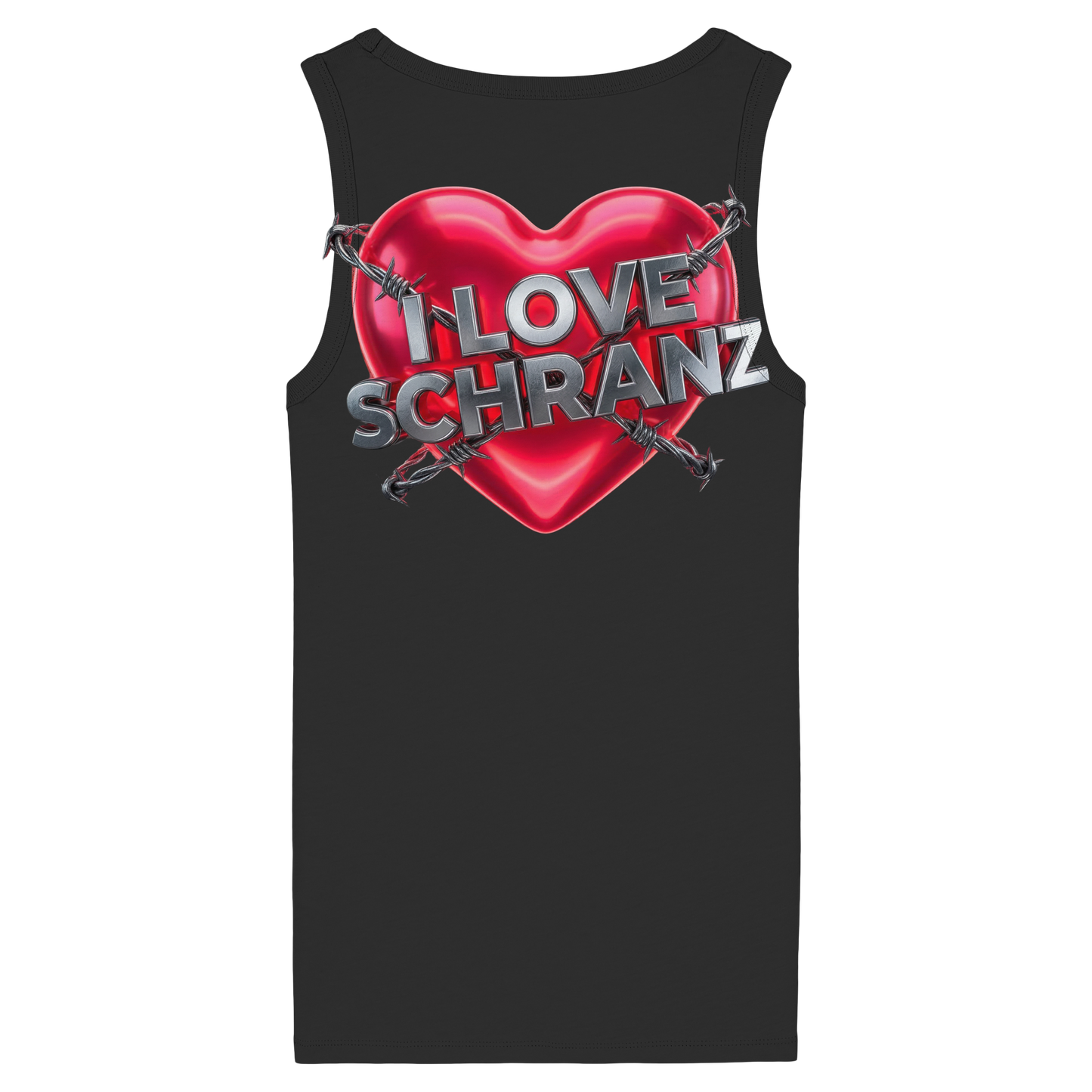 I Love Schranz - Dames Organic Fitted Tanktop