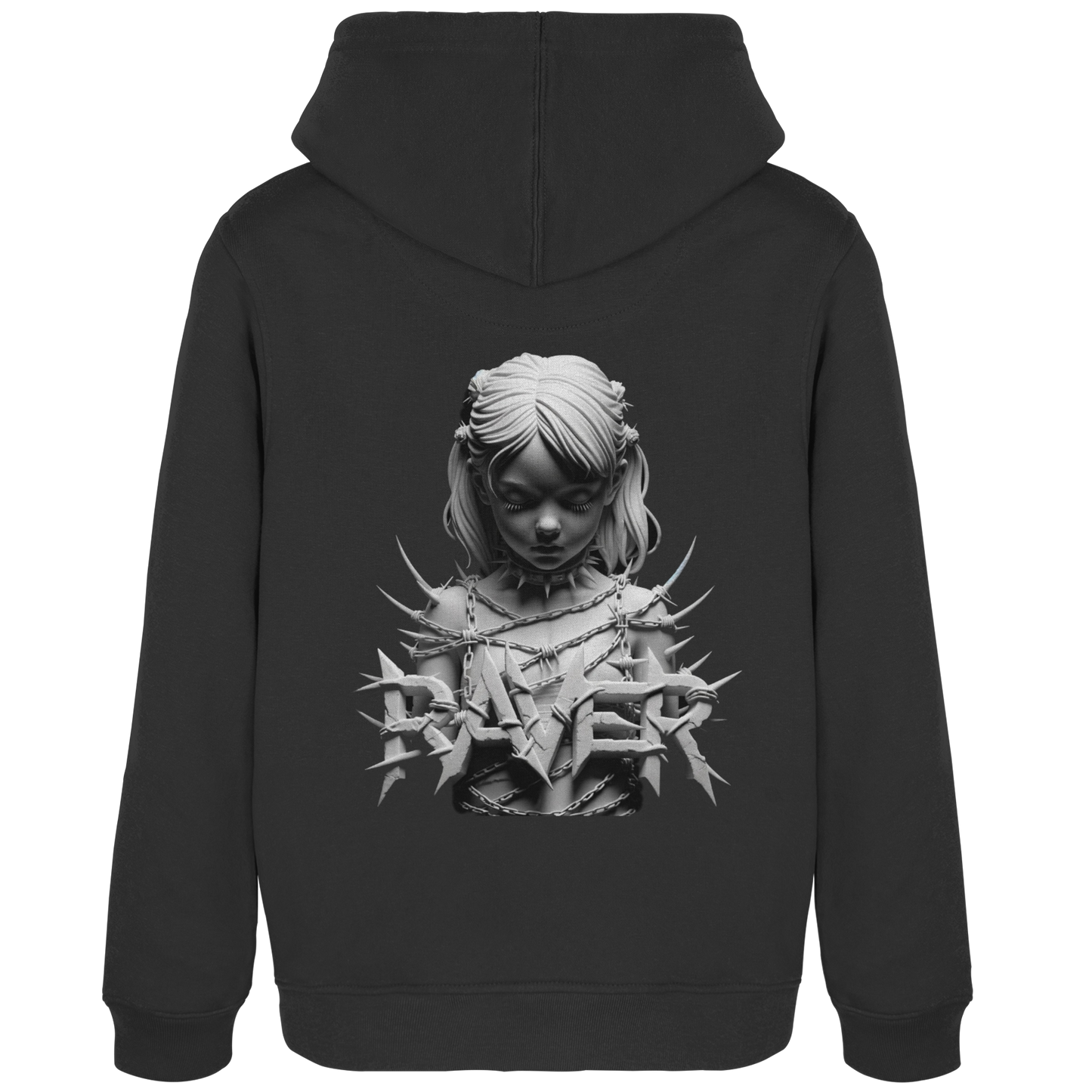 Befreite Resonanz (Backprint) - Womens Organic Hoodie B&C