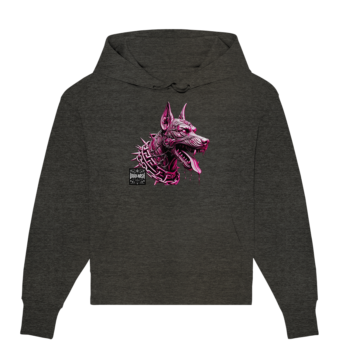 Cybernetic Canine – Acid Rave Edition - Organic Oversize Hoodie