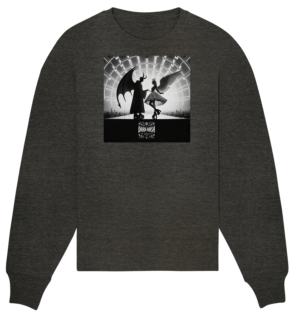 Shadowplay Rave: Tussen Hemel en Afgrond - Organisch Oversized Sweatshirt