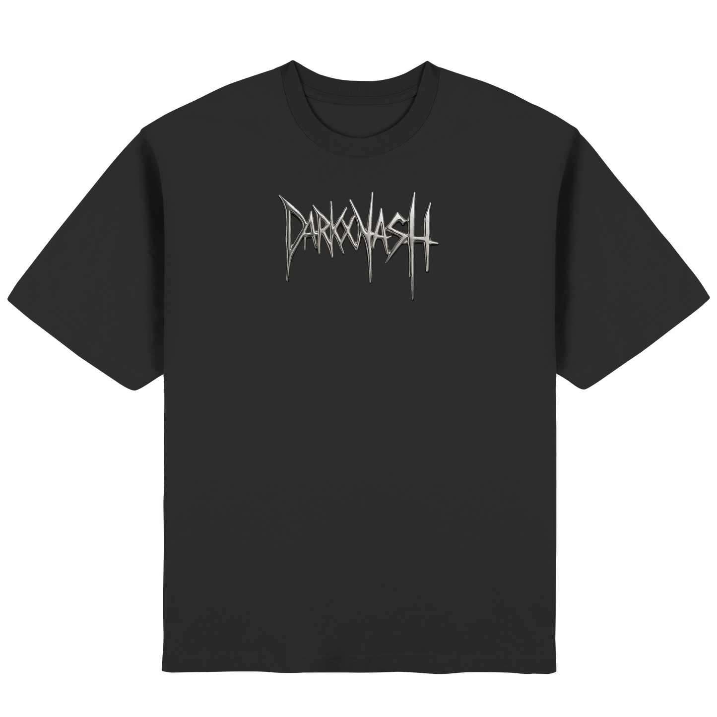 Schwarzes Oversize T-Shirt mit DarkXNash Frontprint