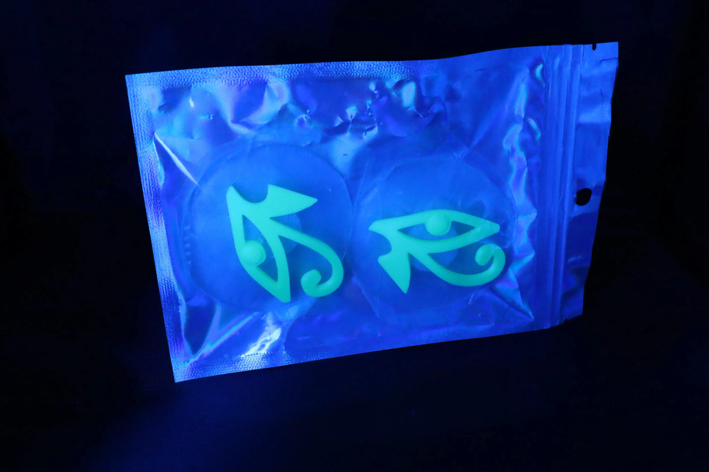 Nippel Cover Auge Neon Grün Leichtend