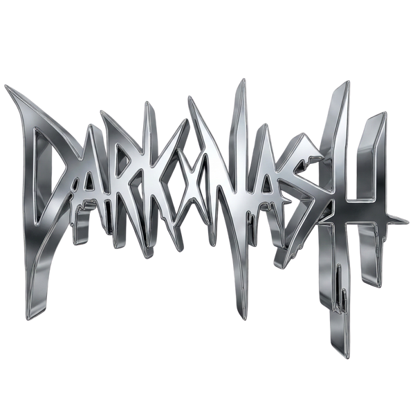 DARKXNASH Techno Shop Logo im Metall design
