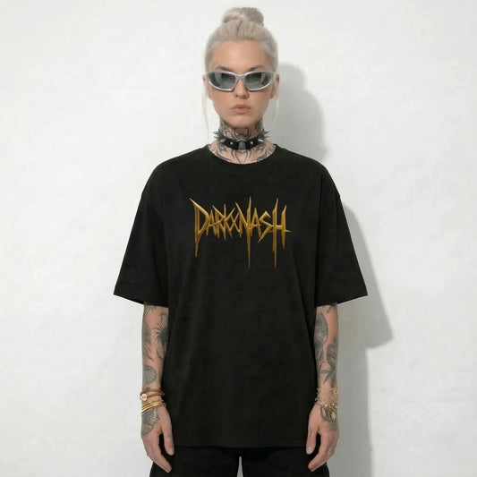 DARKXNASH Gold Edition - Streetwear Oversized T-Shirt