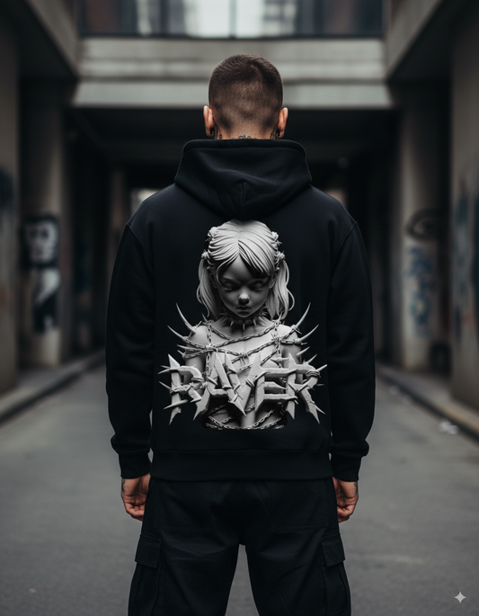 Befreite Resonanz (Backprint) - Fluffy Boxcut Hoodie