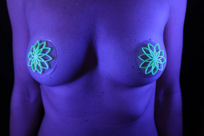 Nippel Cover Blume Schwarz