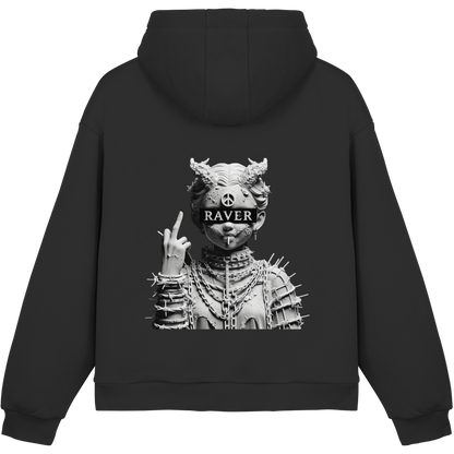 PEACE & CHAINS - Fluffy Boxcut Hoodie