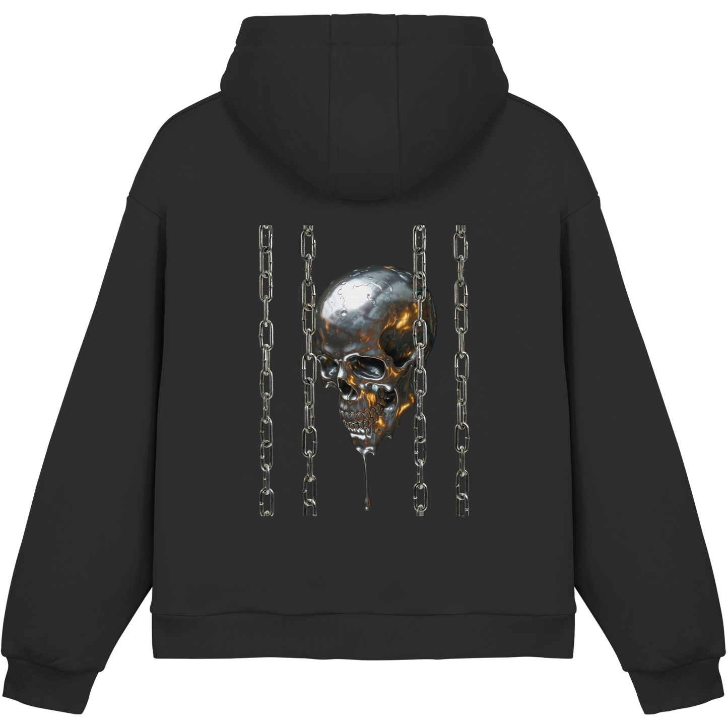 Melting Skull - Fluffy Boxcut Hoodie