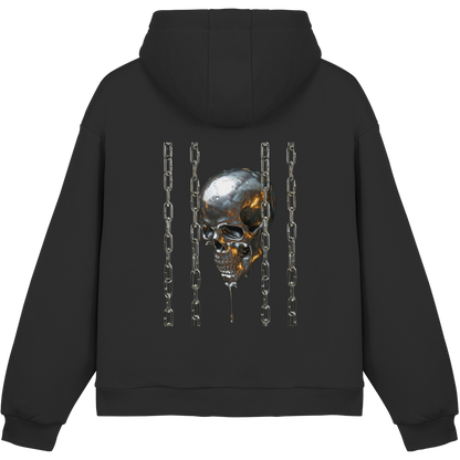 Melting Skull - Fluffy Boxcut Hoodie