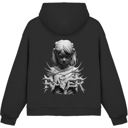 Befreite Resonanz (Backprint) - Fluffy Boxcut Hoodie