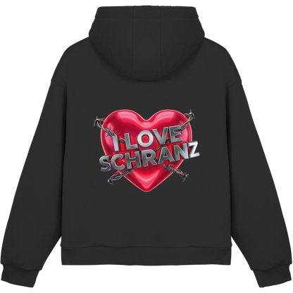 I Love Schranz - Fluffy Boxcut Hoodie