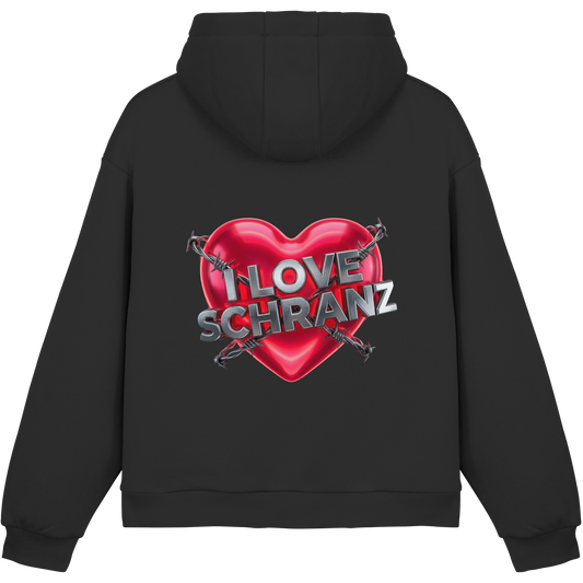 I Love Schranz - Fluffy Boxcut Hoodie