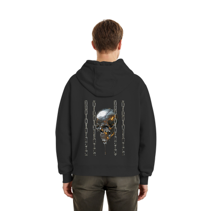 Melting Skull - Fluffy Boxcut Hoodie
