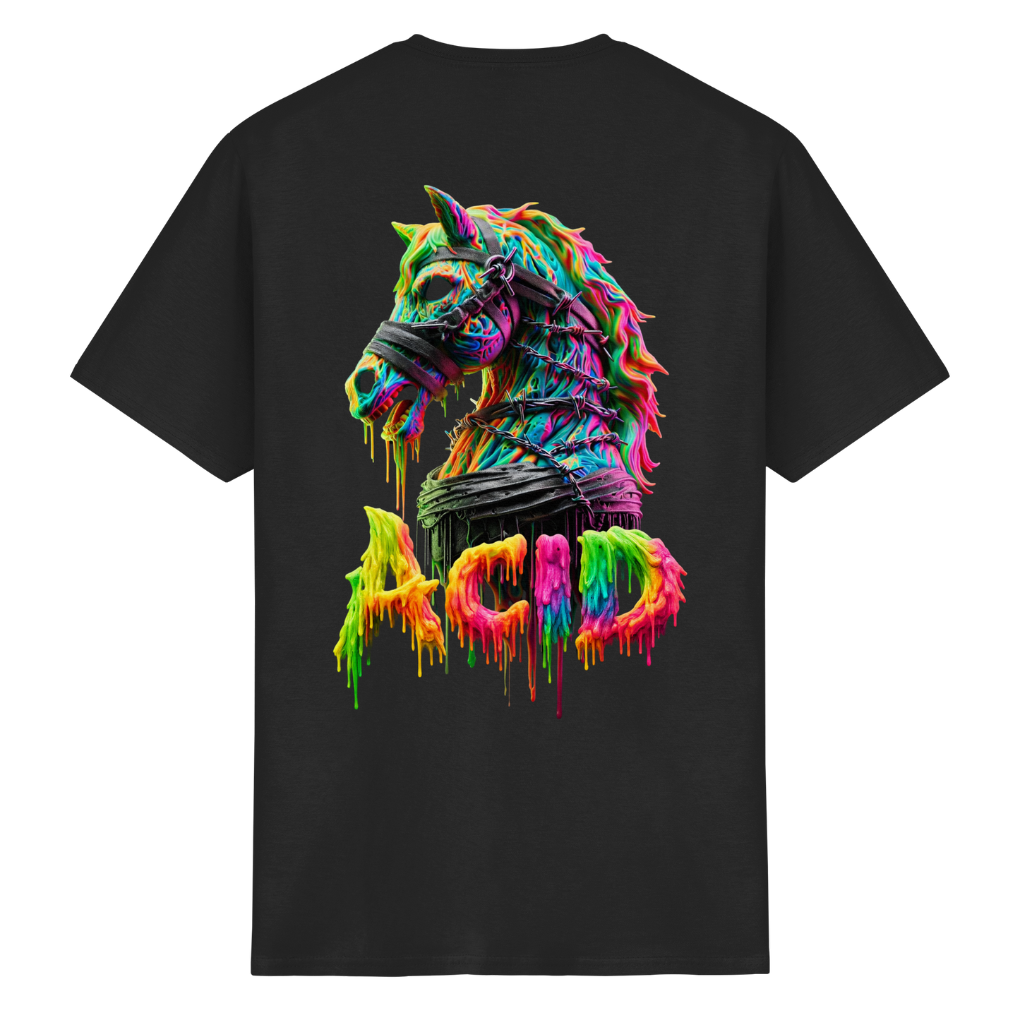 ACID HORSE - Zwaar Katoenen T-shirt