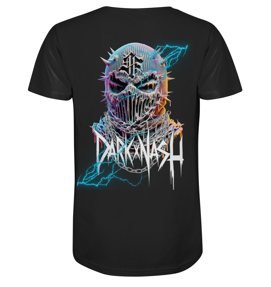 Techno Mask (Backprint) - Organic Basic Shirt