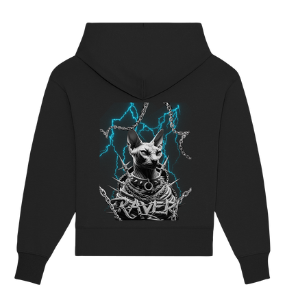 Ravecat (Backprint) - Organic Oversize Hoodie