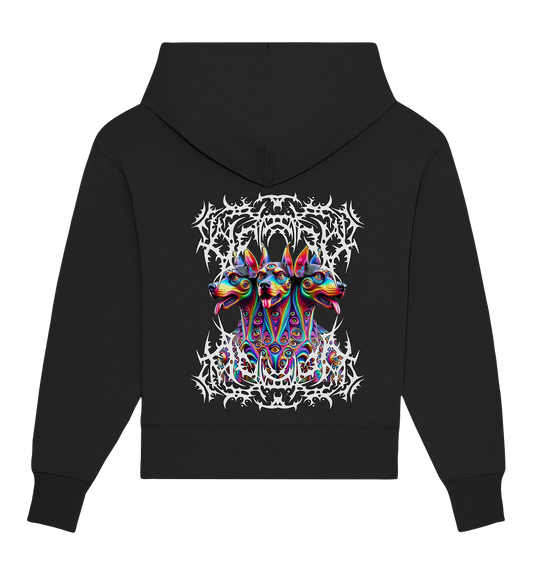 Psytrance Cerberus (Backprint) - Organic Oversize Hoodie