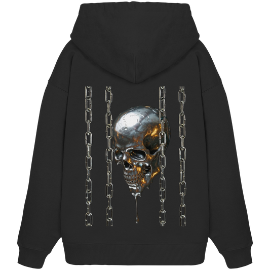 Melting Skull - Organic Oversize Hoodie
