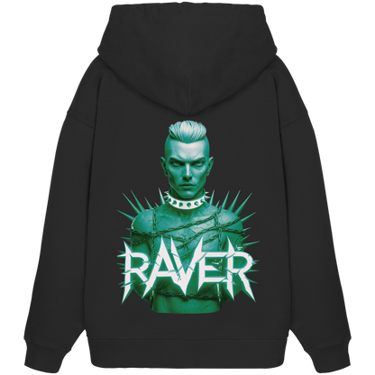 Green Raverboy - Organic Oversize Hoodie