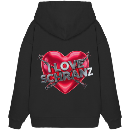 I Love Schranz - Organic Oversize Hoodie